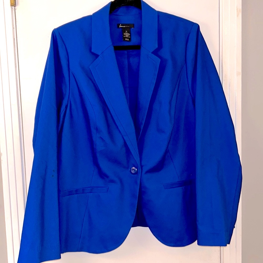 NWOT Lane Bryant Royal Blue Blazer, Sz 20